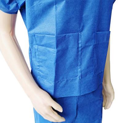 воротник v больница устранимого потока защитных костюмов шить scrub устанавливает сырье