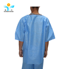 SMS No Washing Disposable Scrub Protective Suit Soft Nonwoven Fabric With Pockets 50gsm