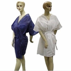 Fluid Resistant Disposable Kimono Gowns Clothing Knee Length Short Sleeve For Comfort