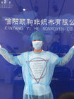 40GSM  PP Non Woven fabric Waterproof Blue Knitted cuff Disposable Isolation Gown