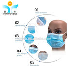 Ear Loop Disposable 3ply Face Mask Melt Blown Material Surgical Mask With Logo
