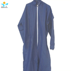 Sms Disposable Protective Wear Coverall With Knitted Elastic Cuffs And Zipper Cap