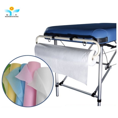 Polypropylene Disposable Bedsheet Roll Non Woven Fabric Blue Bed Sheet