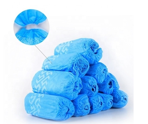 Blue Surgical Soft Disposable Shoe Covers Non Slip Medical PP Non Woven