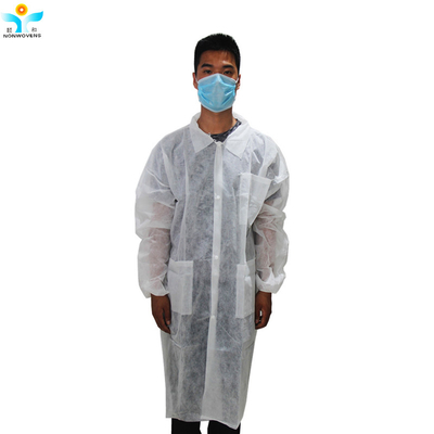 100pcs/Case Disposable Medical Lab Coat for Medical Usage